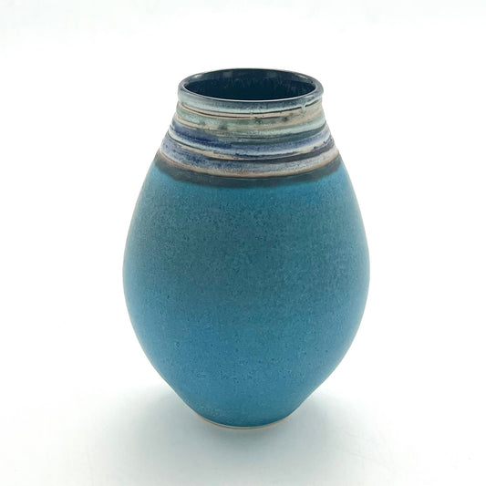 Turquoise Curved Vessel