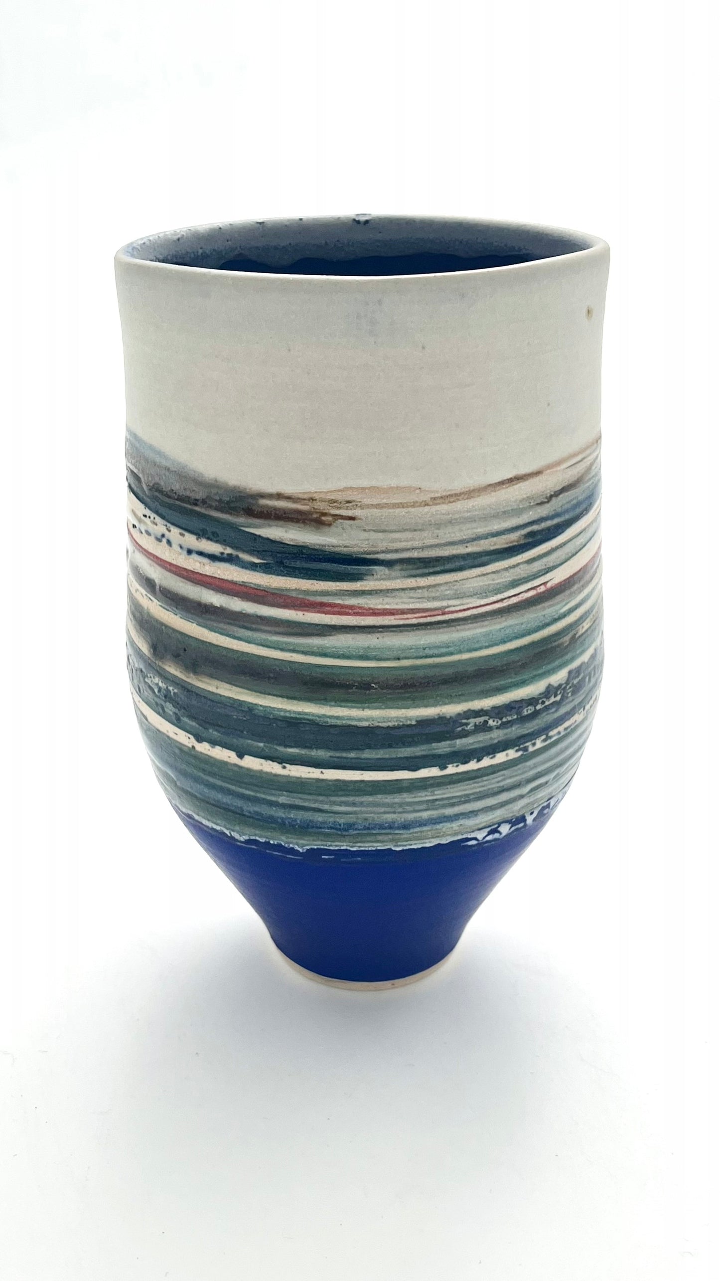 Cobalt Blue Altered Vase