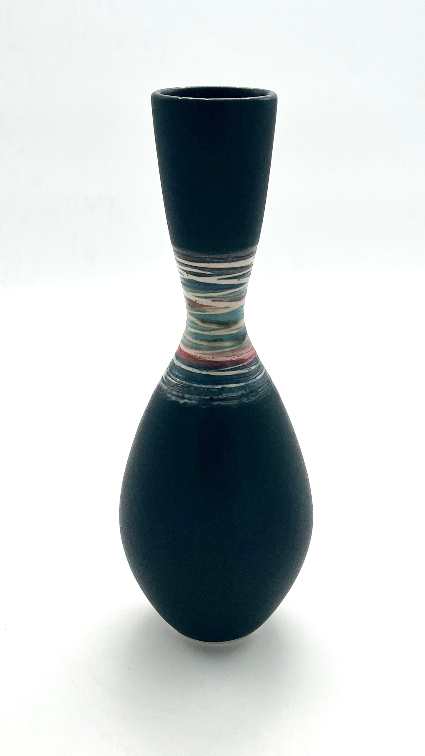 Black Striped Vessel