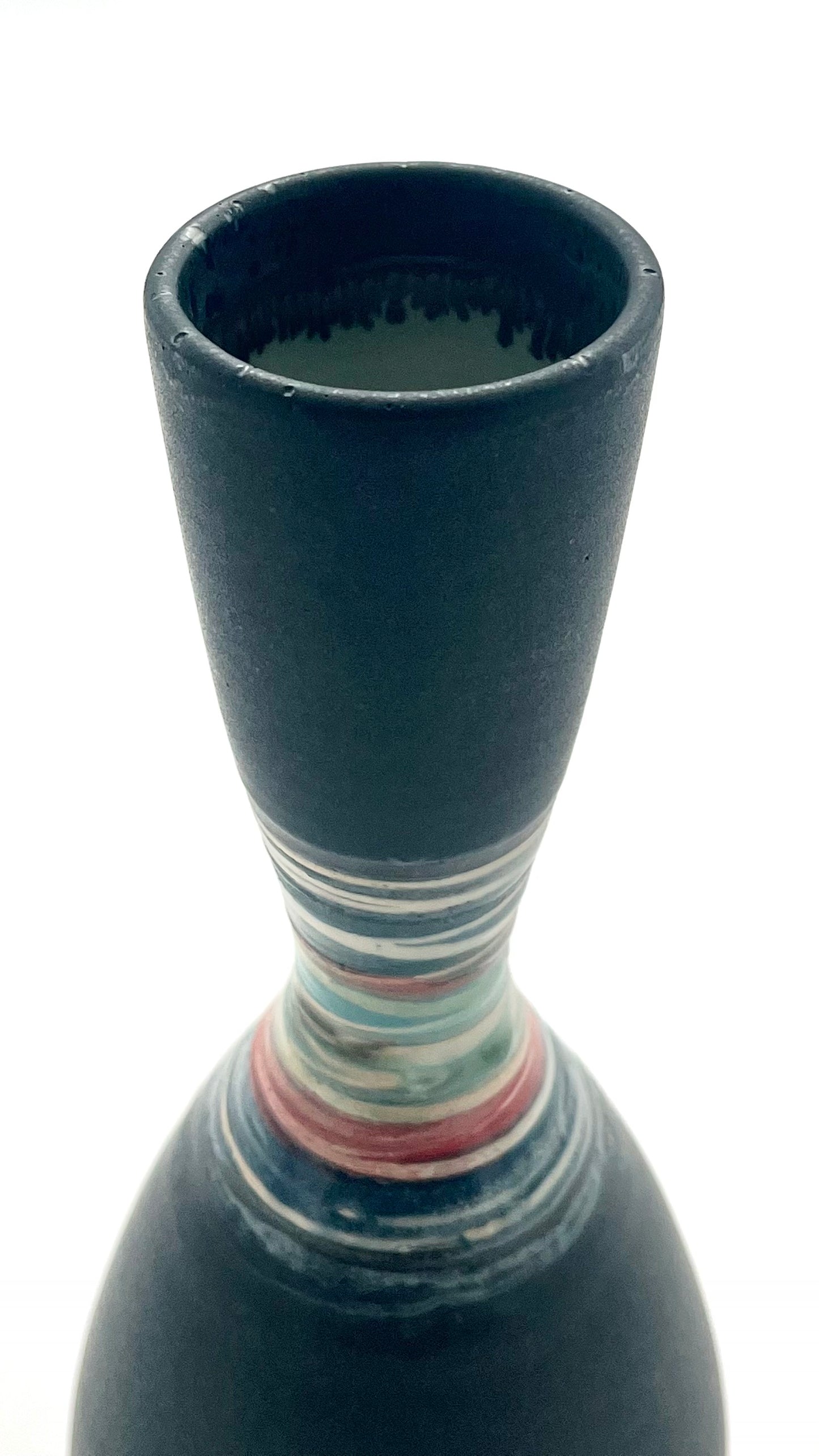 Black Striped Vessel