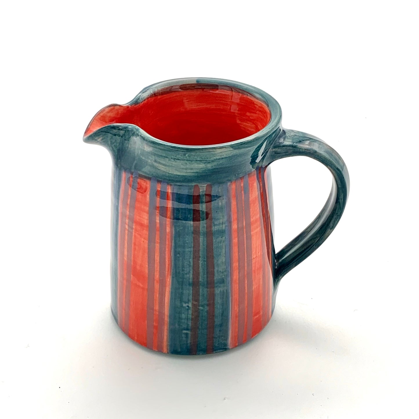 Red and Blue Stripey Jug