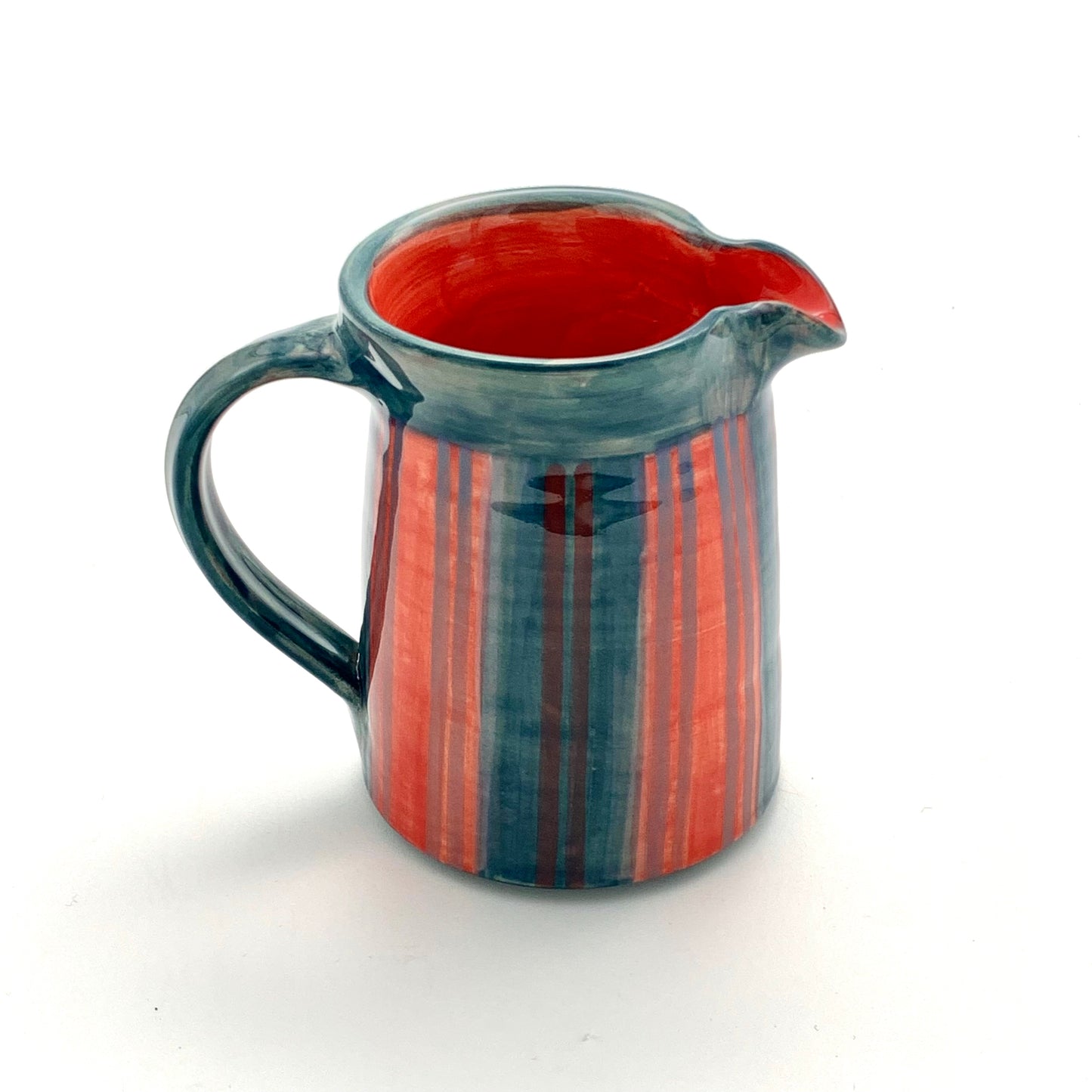 Red and Blue Stripey Jug