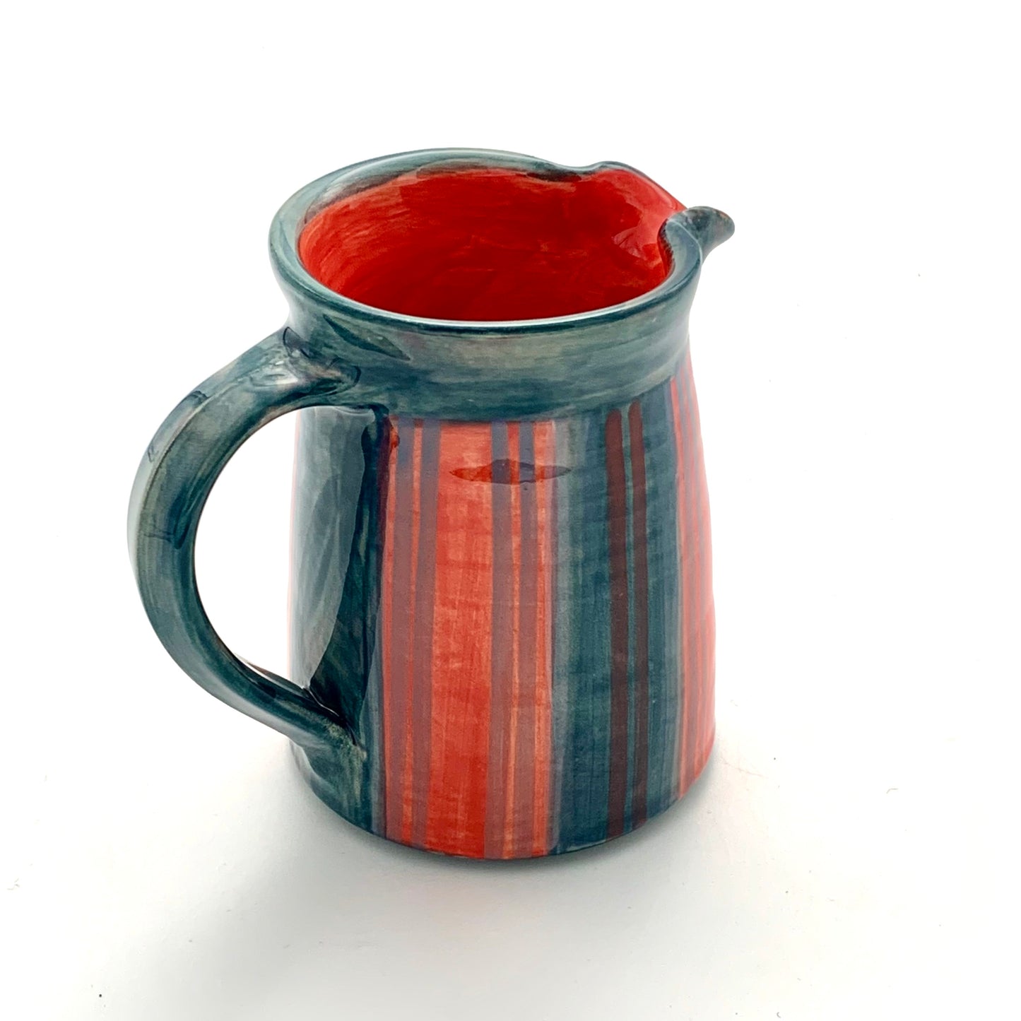 Red and Blue Stripey Jug