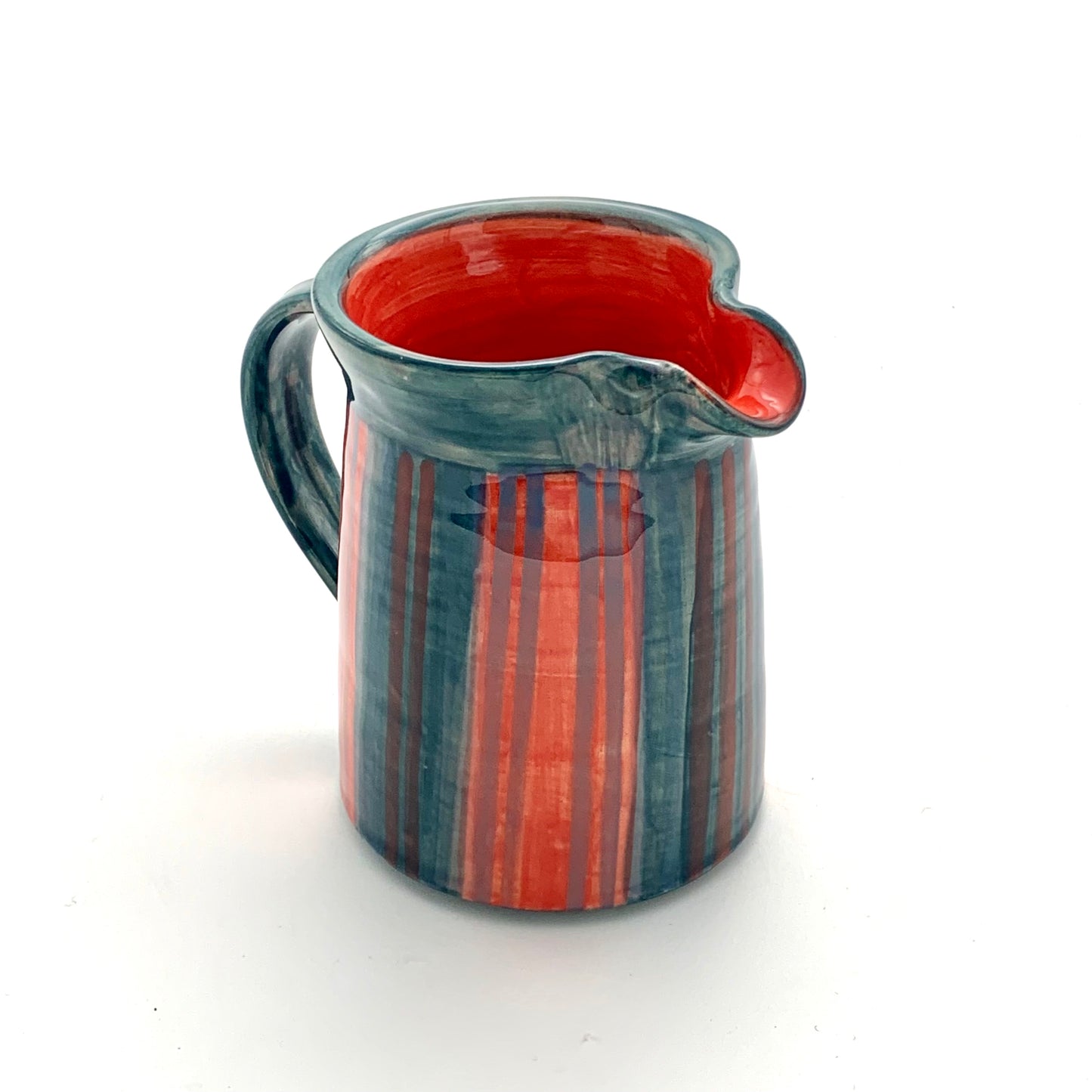 Red and Blue Stripey Jug