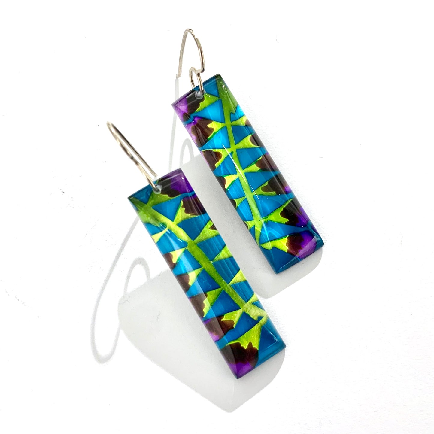 Rectangle Fern Earrings