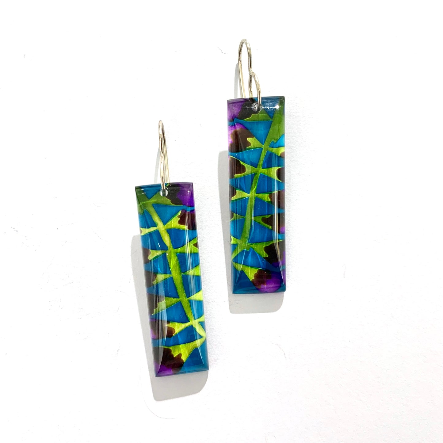 Rectangle Fern Earrings