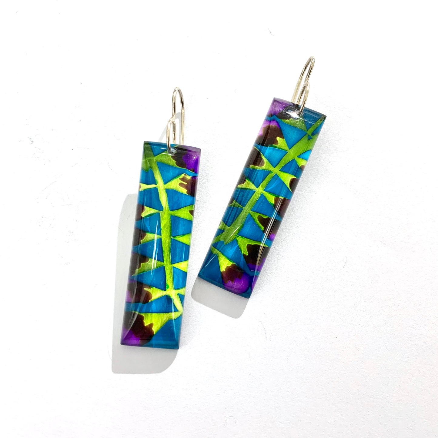 Rectangle Fern Earrings