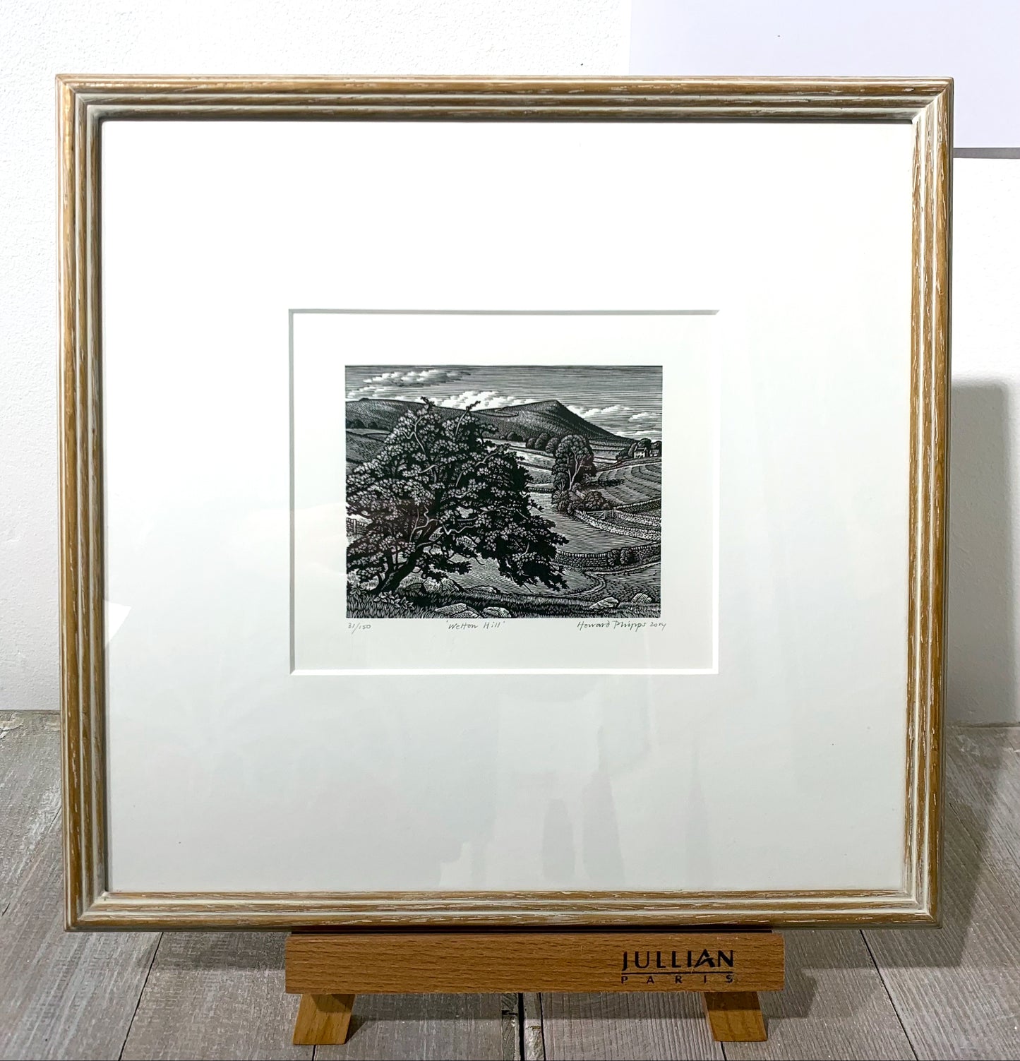 'Wetton Hill' Wood Engraving - Framed