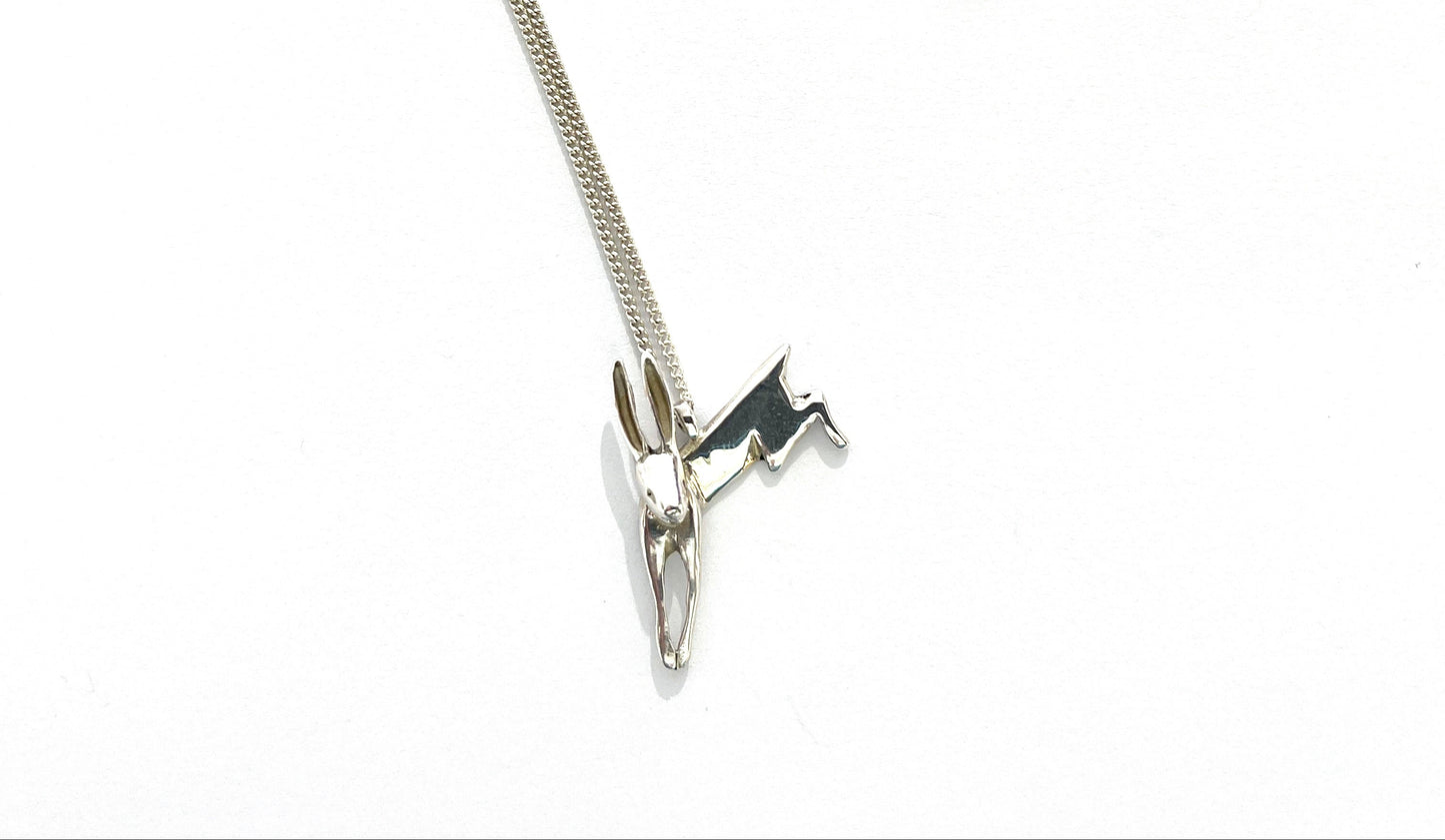 Silver Hare Pendant