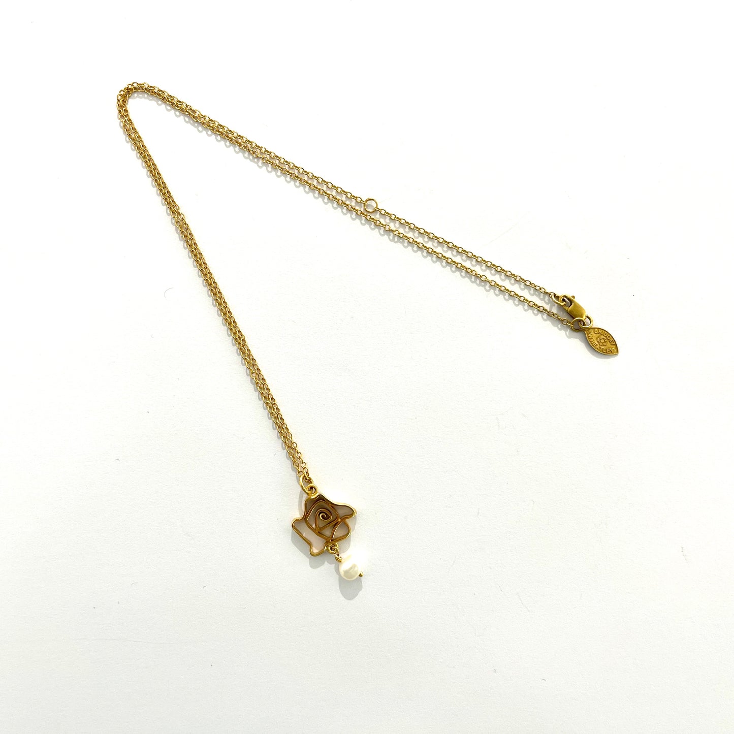 Rose Pendant with Pearl