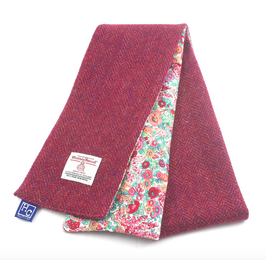 Pink Herringbone Floral