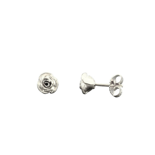 Rose Bud Stud Earrings